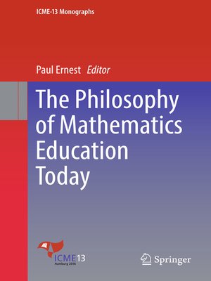 cover image of The Philosophy of Mathematics Education Today